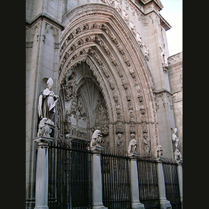 Toledo - Cathedral - Clock Door