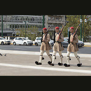 Athens - Changing of the Guard in Parliament