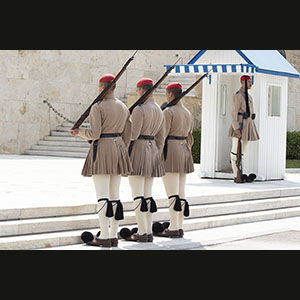 Athens - Changing of the Guard in Parliament