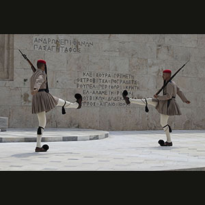 Athens - Changing of the Guard in Parliament