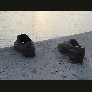 Budapest - Shoes memorial on the bank of the Danube